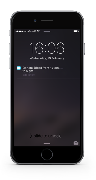 Communicate with push notifications