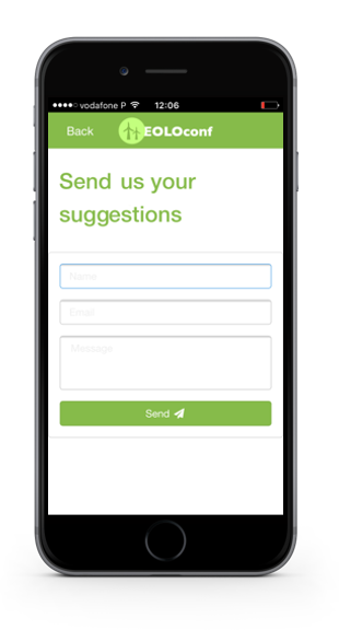 Receive suggestions directly from the app