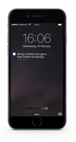 Communicate with push notifications