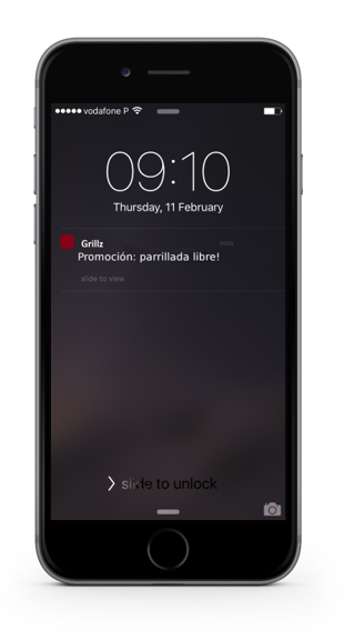 Comuníquese por notificaciones push