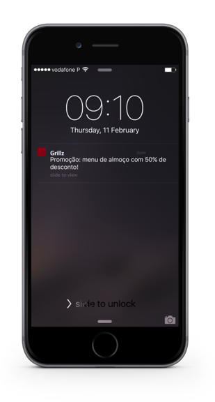 Se comunique por notificações push