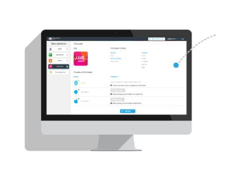 Publicar Aplicativo Android, iPhone ou website mobile